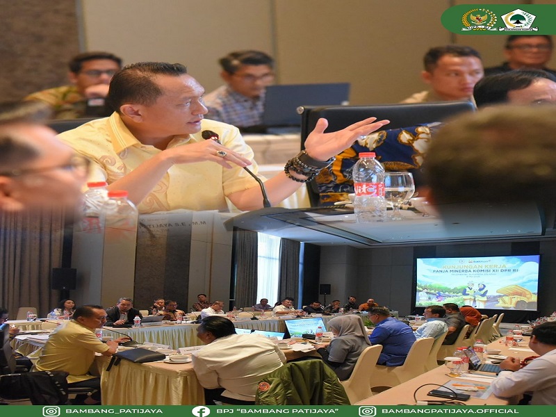 Ketua Komisi XII DPR RI, Bambang Patijaya (BPJ) Melakukan Kunker dalam rangka Pembahasan Panja Minerba Komisi XII DPR RI dengan PT Bukit Asam (PTBA).